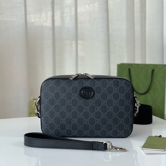 Gucci Shoulder Bag Interlocking Double G PVC Material 703468
