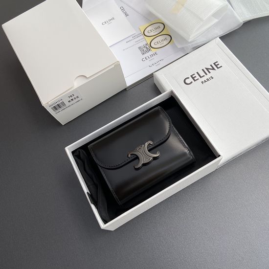 Celine TRIOMPHE Shiny Calfskin Wallet 10D782CQH.04LU783