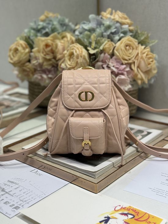 Christian Dior Caro Small Pink Backpack 6302
