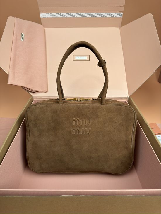 Miu Miu Beau Suede Cowhide Handbag _5BB117