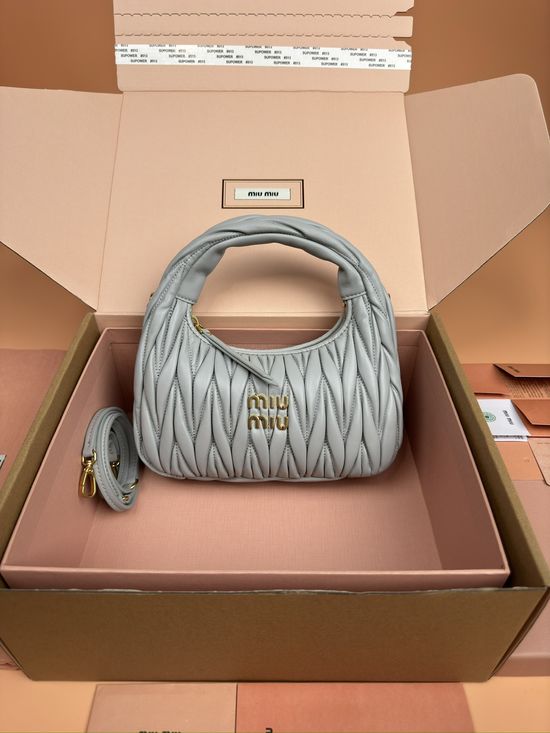 Miu Miu Wander Matelasse Lambskin Hobo Bag 5BC125