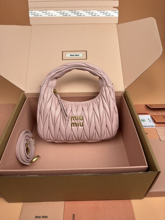 Miu Miu Wander Matelasse Lambskin Hobo Bag 5BC125