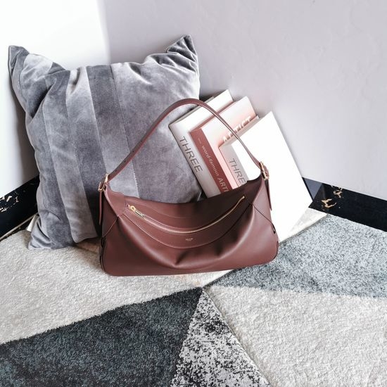 Celine Romy Leather Shoulder Bag 197443