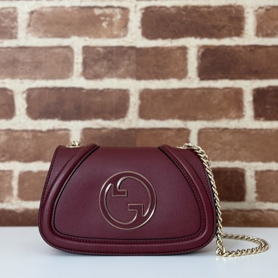 Gucci Burgundy Leather Crossbody Bag 815711