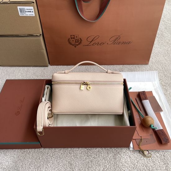 Loro Piana Extra Pocket Leather Crossbody Clutch FAI4045
