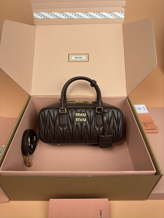 Miu Miu Arcadie Matelasse Bowling Bag _5BB148