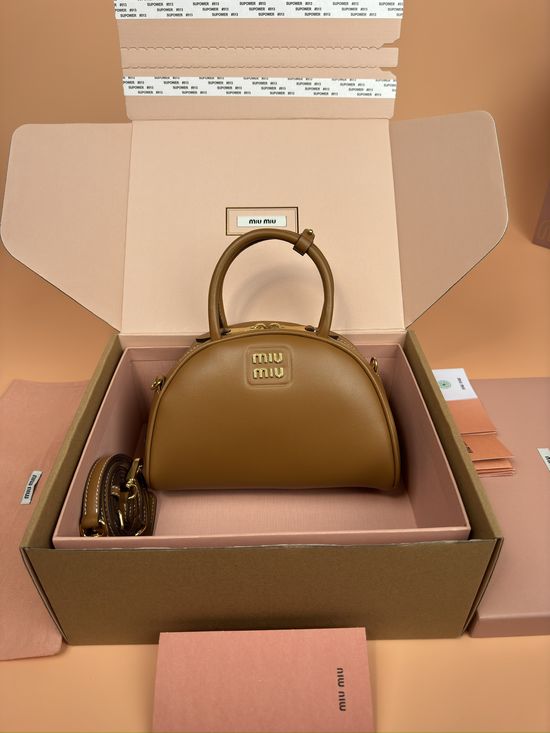 Miu Miu Leather Satchel Crossbody Bag 5BB157