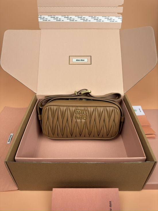 Miu Miu Arcadie Matelasse Bowling Bag 5BB158