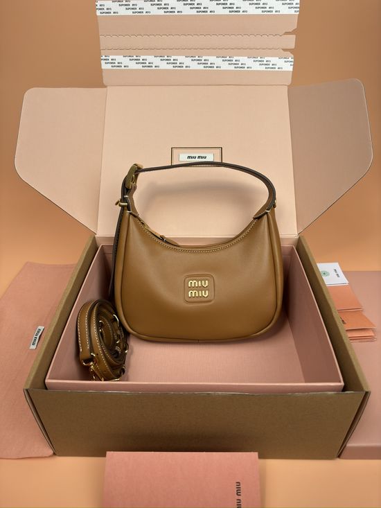 Miu Miu New Moon Leather Crossbody Handbag 5BP161
