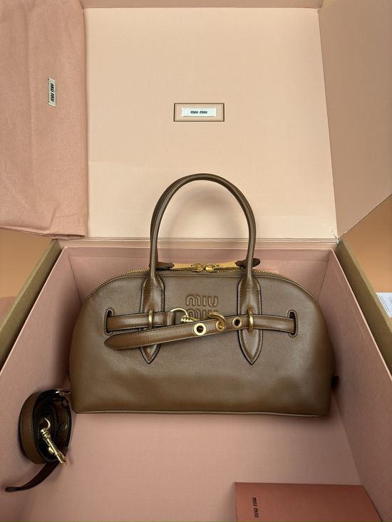 Miu Miu Adventure Nappa Leather Satchel 5BB168