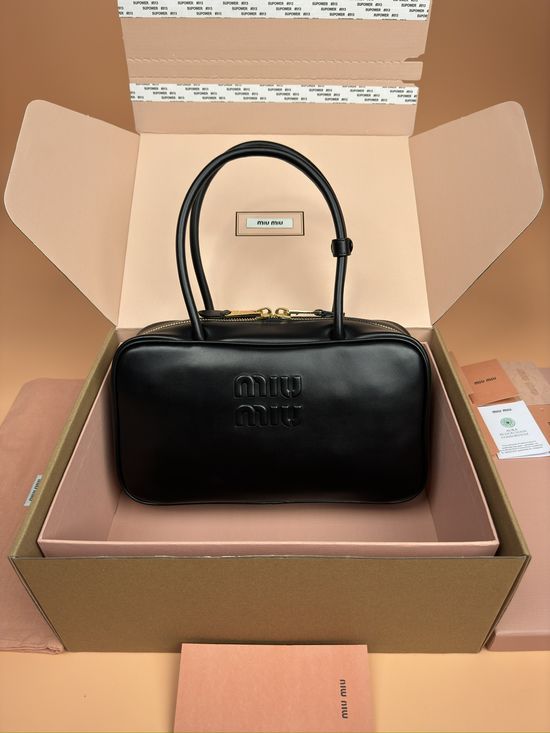 Miu Miu Beau Calfskin Leather Top Handle Bag 5BB172