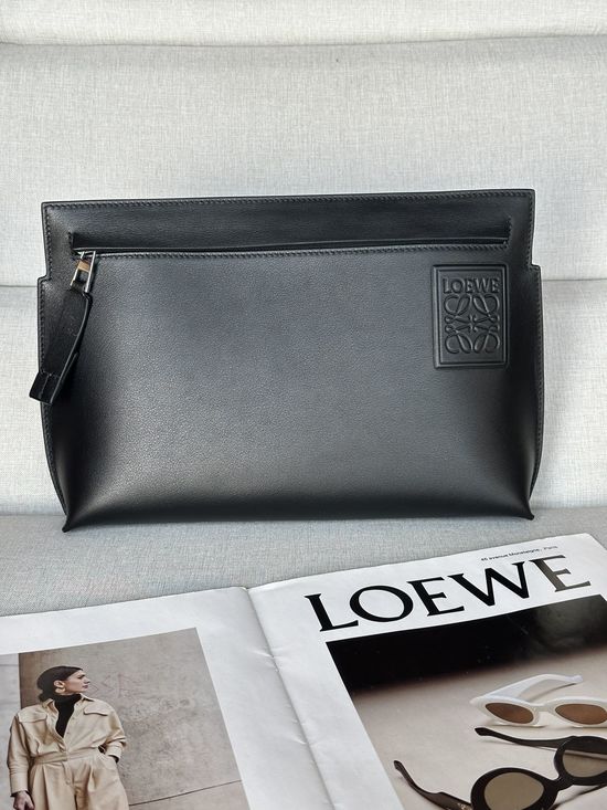 Loewe T Pouch Practical Zipper Bag with Anagram Patch 3059