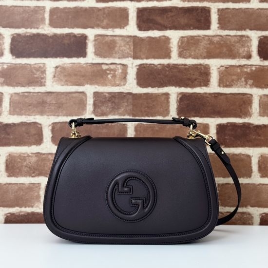 Gucci Coffee Leather Tote Bag 815716