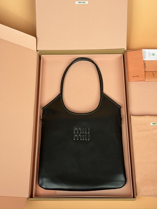 Miu Miu IVY Cowhide Letter Logo Tote Bag 5BG231