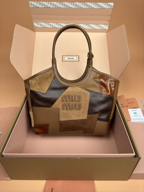 Miu Miu IVY Tote Bag Leather Stitching 5BG281