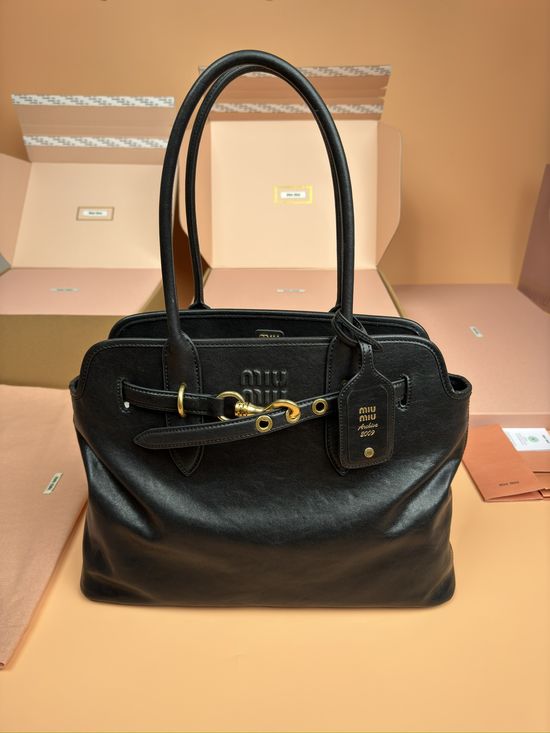Miu Miu Adventure Nappa Leather Tote 5BG291
