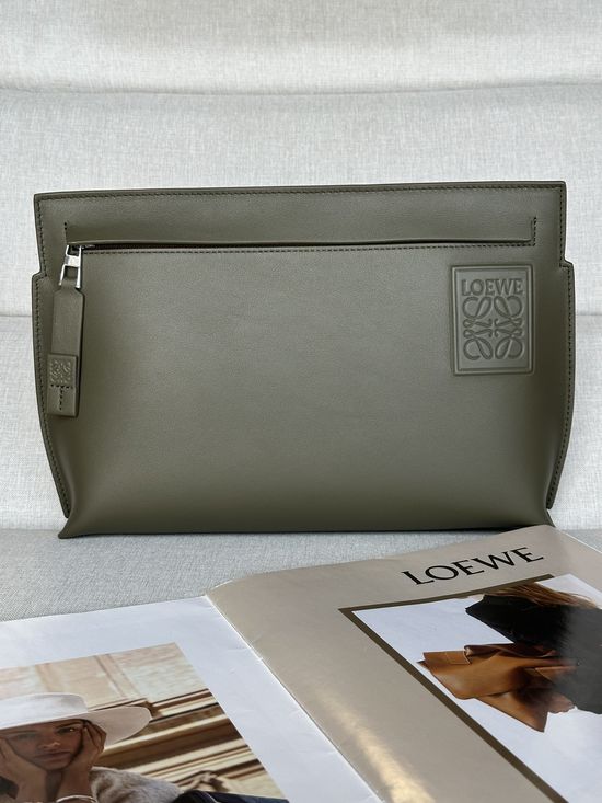 Loewe T Pouch Practical Zipper Bag with Anagram Patch 3059