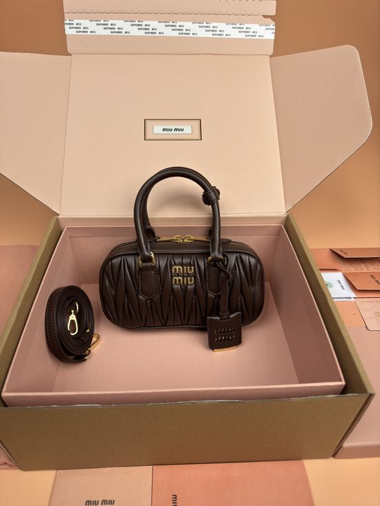 Miu Miu Arcadie Matelasse Mini Bowling Bag 5BP088
