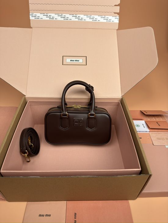 Miu Miu Arcadie Mini Bowling Leather Bag 5BP088
