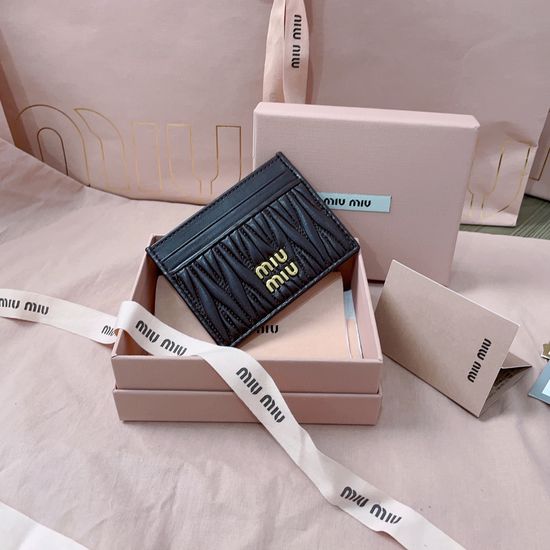 Miu Miu Luxury Lambskin Card Case with Moire Lining 5MC076
