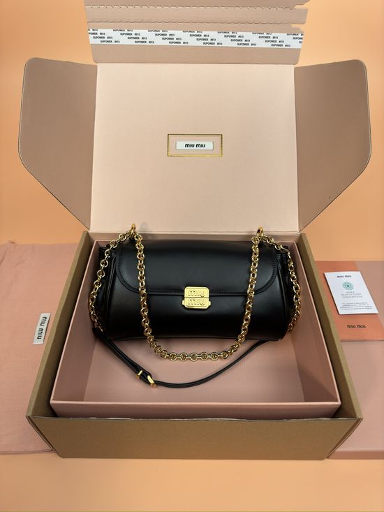 Miu Miu Baguette Chain Bag Gold Hardware _5BB266