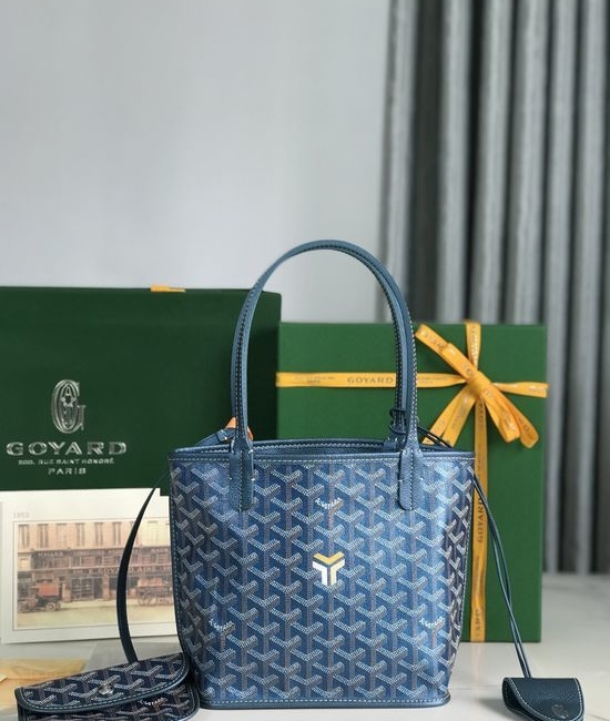 Goyard Anjou Mini Metal Limited Pearl Blue 020660