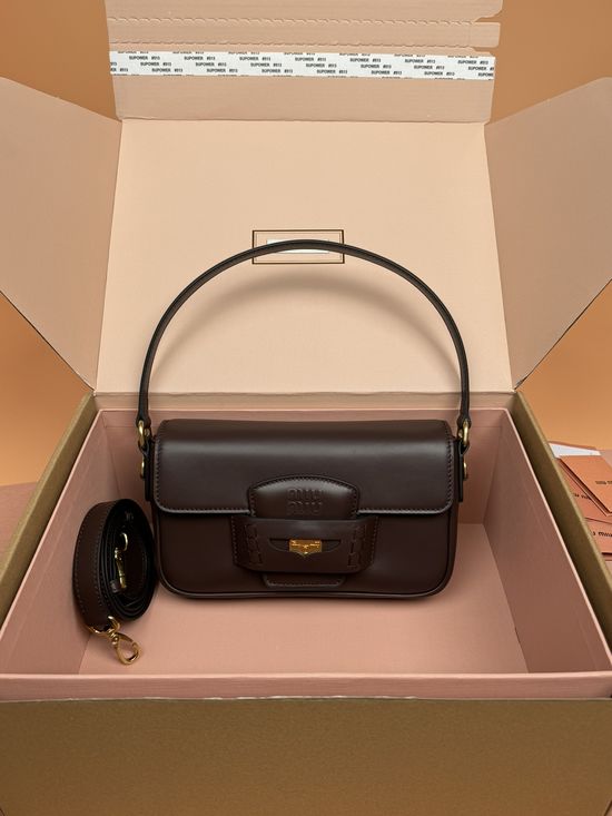 Miu Miu Penny Leather Handbag Inspired by Loafer Shoes 5BD270