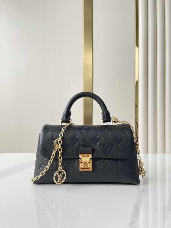 Louis Vuitton NANO MADELEINE Leather Chain Crossbody Bag M12144