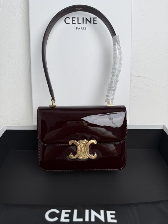 Celine Teen Garence Leather Triomphe Bag 118053