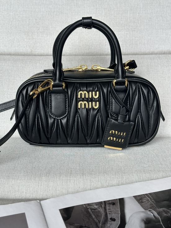 Miu Miu Matelasse Small Bowling Bag bc142