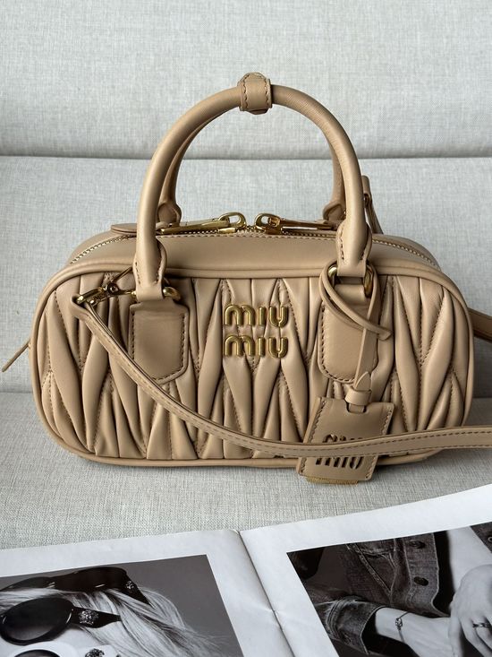 Miu Miu Matelasse Small Bowling Bag bc142A