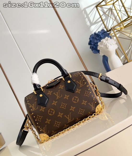Louis Vuitton LV Speedy Trunk Canvas Shoulder Bag M13146