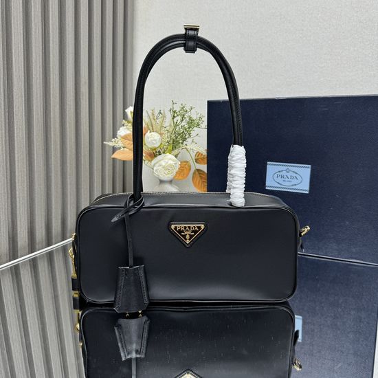 Prada Re-Nylon Leather Mini Handbag 1BB133
