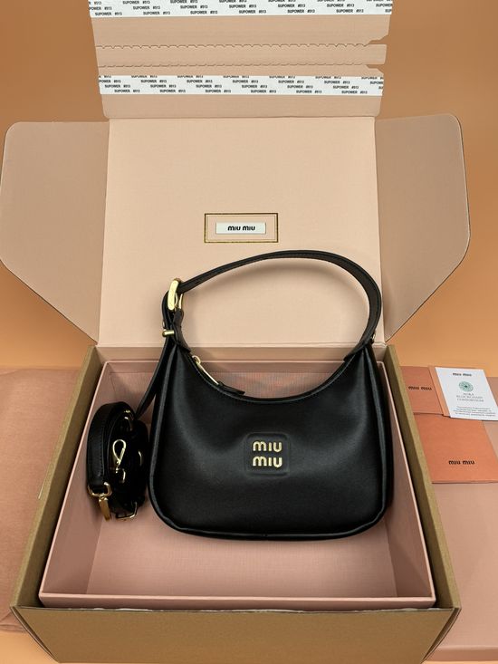 Miu Miu Crescent Bag Classic Style with Metal Hardware 5BP161