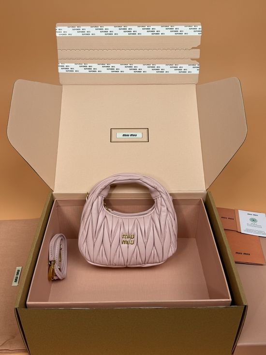 Miu Miu Wander Matelasse Mini Hobo Bag 5BP078
