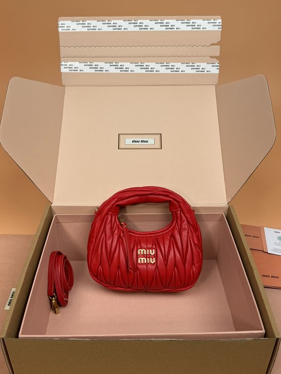 Miu Miu Wander Matelasse Mini Hobo Bag 5BP078