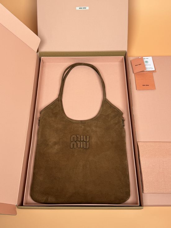 Miu Miu IVY Suede Calfskin Handbag 5BG231