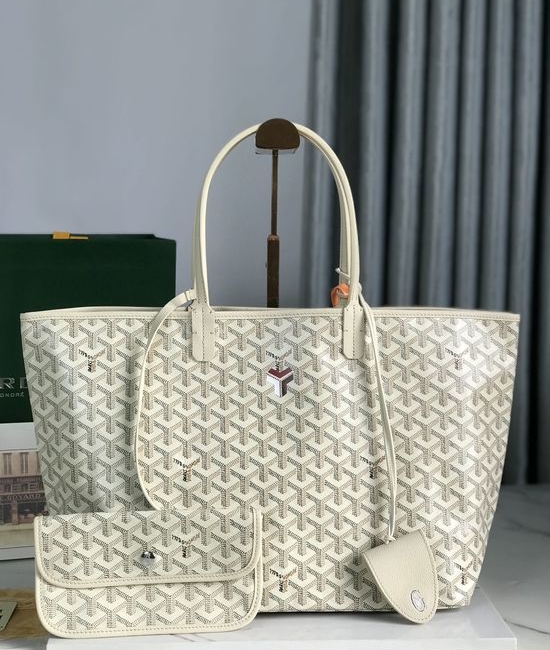 Goyard Saint Louis Sand Color Graffiti Tote 020184