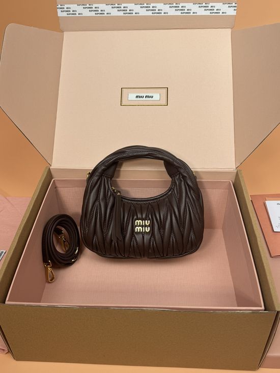 Miu Miu Wander Matelasse Hobo Bag 5BP078