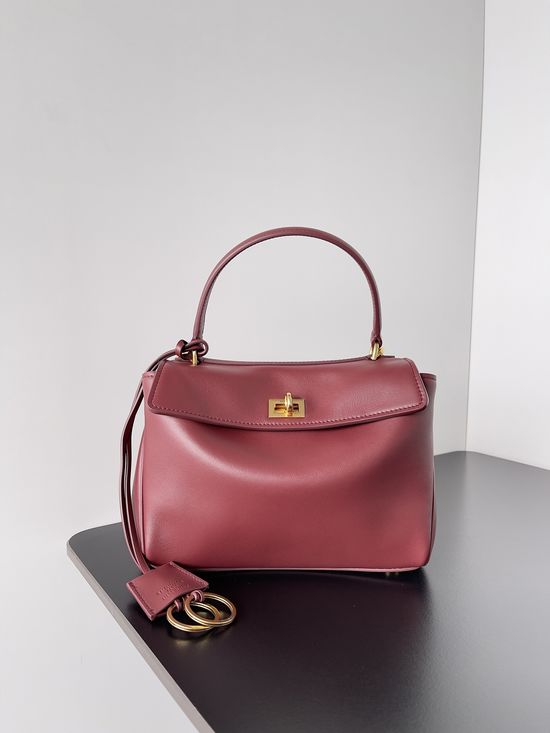 Balenciaga Rodeo Mini Soft Burgundy Handbag 795456