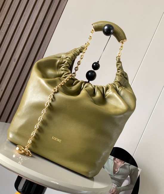 Loewe Squeeze Medium Nappa Leather Handbag 9041