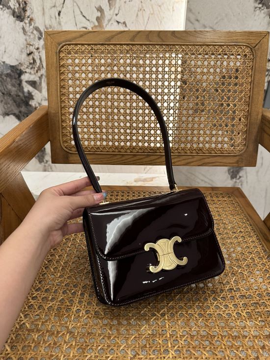 Celine TEEN GARANCE Patent Leather Bag 118053