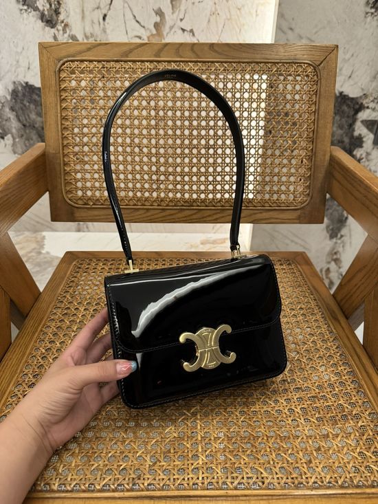 Celine TEEN GARANCE Patent Leather Bag 118053