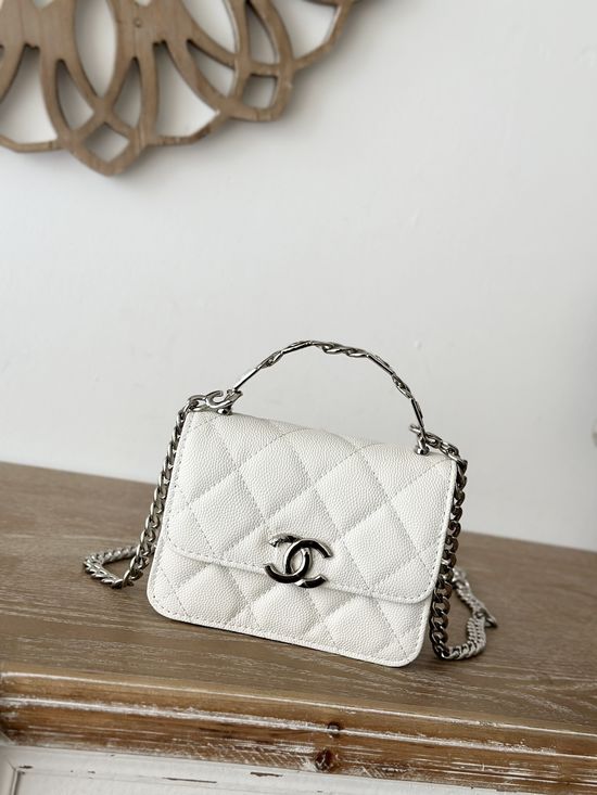 Chanel Enamel Handle Small Crossbody Bag 66016