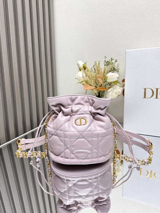 Christian Dior Caro Mini Drawstring Bucket Bag 5223