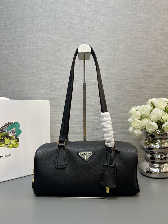 Prada Bowling Top Handle Leather Handbag 1BB127