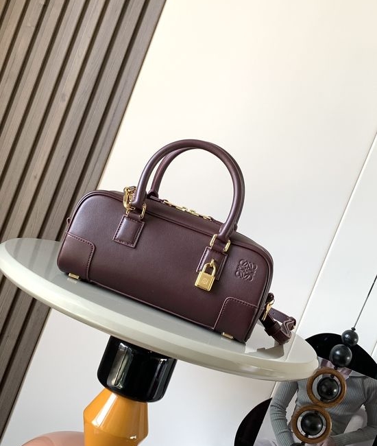 Loewe Amazona Handbag Burgundy 9085