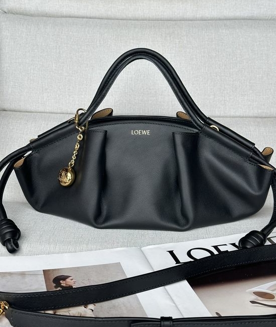 Loewe Paseo Shiny Napa Leather Handbag 1668