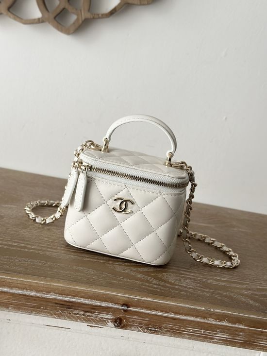 Chanel Small Chain Makeup Bag with Handle 66020
