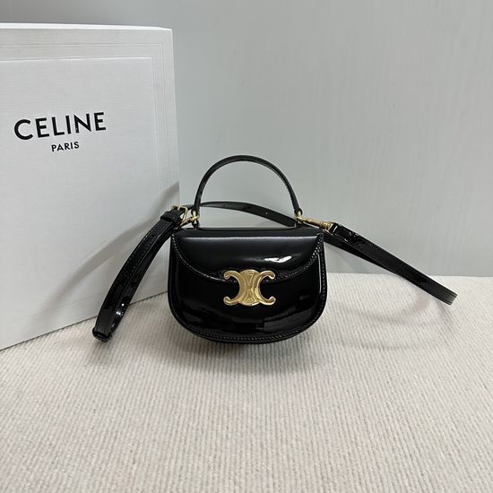 Celine Besace Triomphe Mini Saddle Bag 10L063
